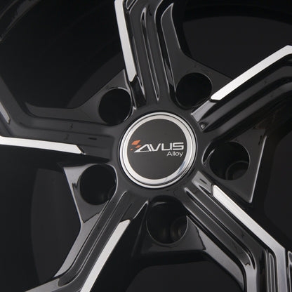 Avus Racing AF20 Black Polished Alufelge 8.5x19 Zoll ET48 LK 5x112 ML57.1 – Bild 5