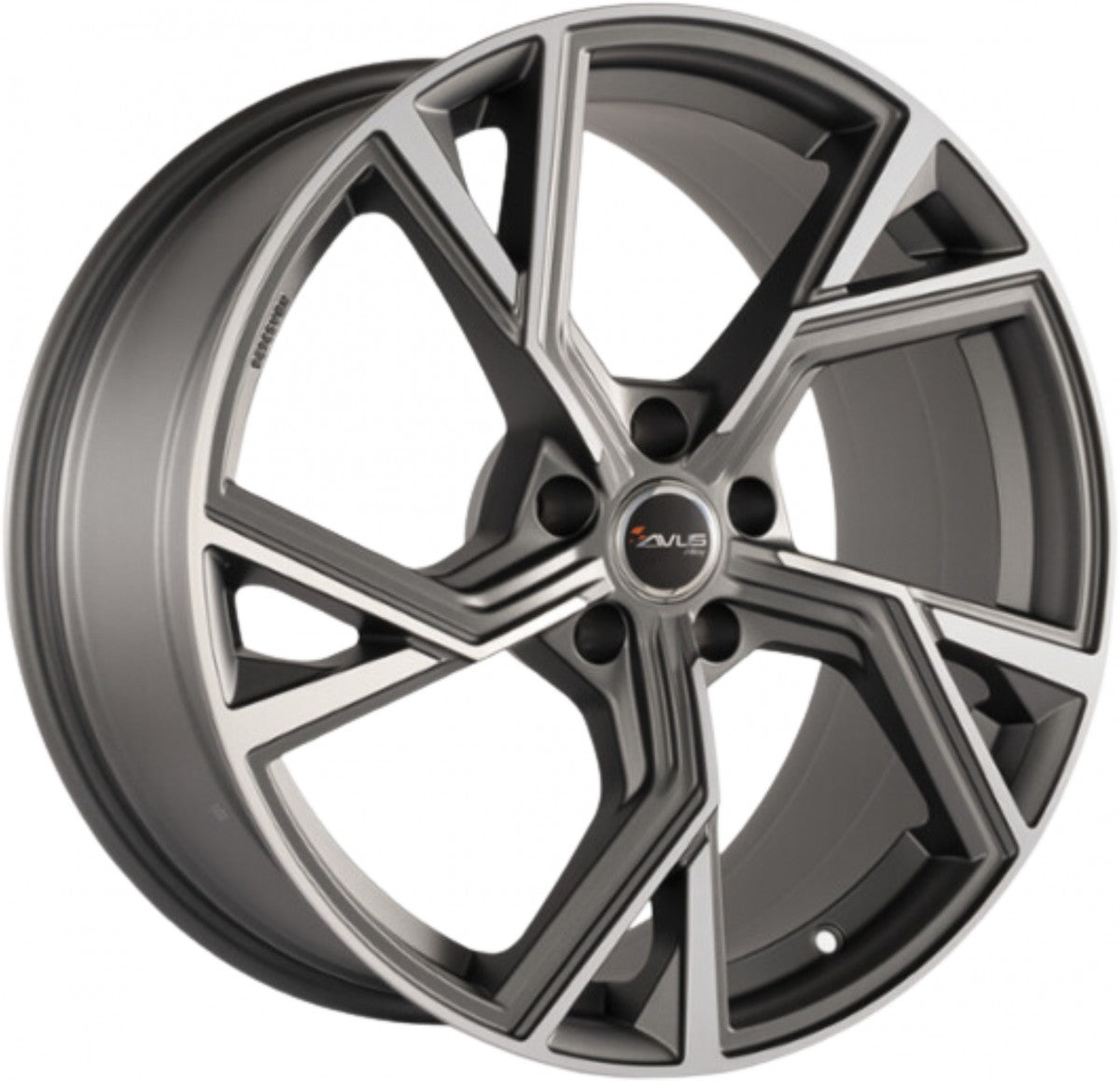 Avus Racing AF20 matt anthracite polished 9x21 ET30 - LK5/112 ML66.6