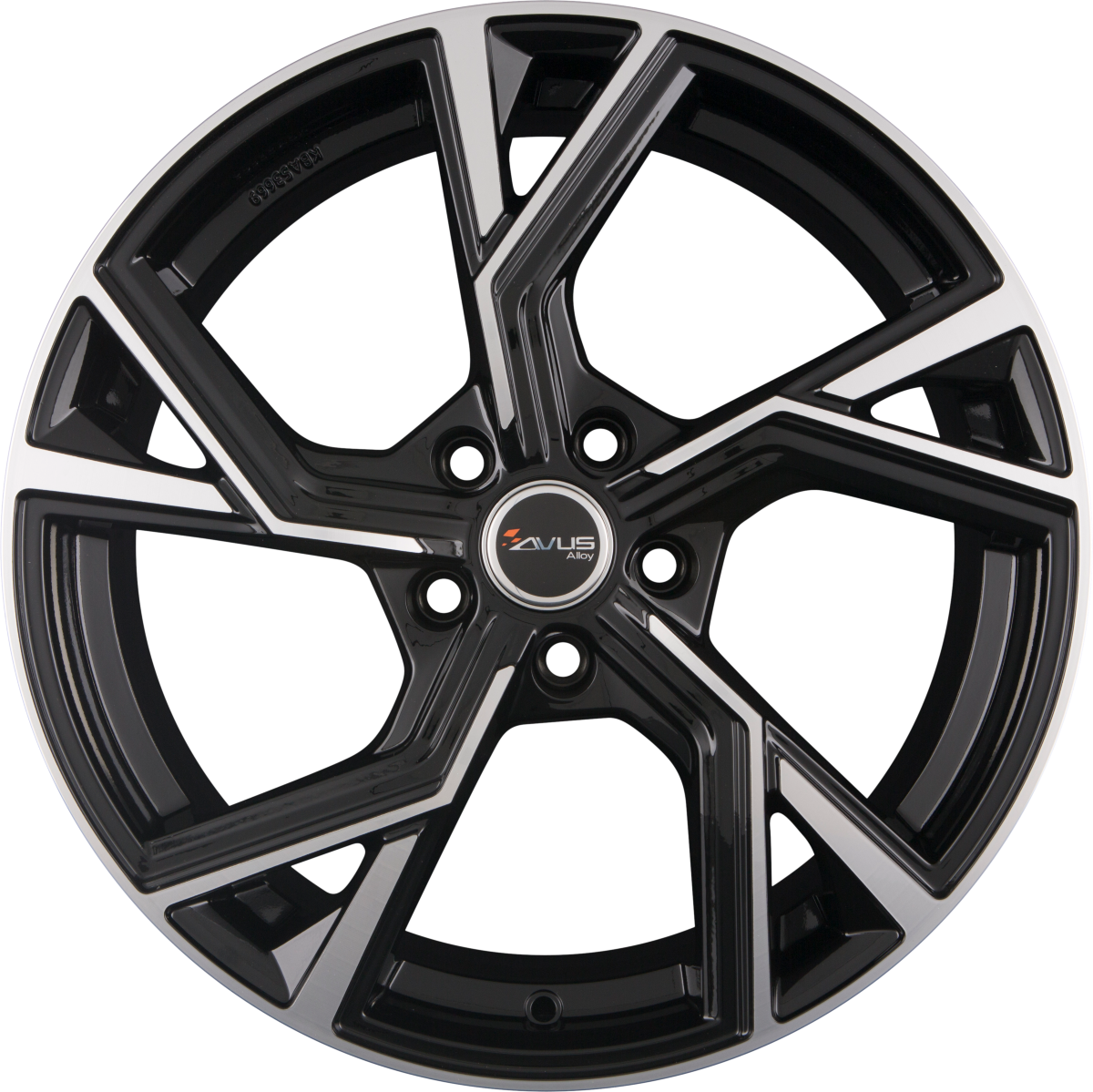 Avus Racing AF20 Black Polished Alufelge 9.5x21 Zoll ET31 LK 5x112 ML66.6 – Bild 2