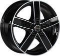 Avus Racing AC-V51 black polished Alufelge 6.5x16 Zoll ET50 LK 5x112 ML66.6