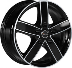 Avus Racing AC-V51 black polished Alufelge 6.5x16 Zoll ET62 LK 5x118 ML71.1
