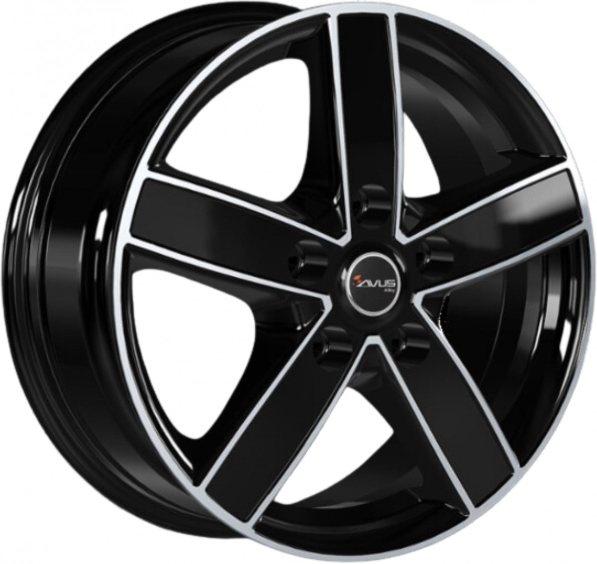 Avus Racing AC-V51 black polished 6.5x16 ET45 - LK5/108 ML65.1