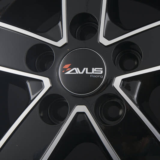 Avus Racing AC-V51 Black Polished Alufelge 7x17 Zoll ET62 LK 5x118 ML71.1 – Bild 3