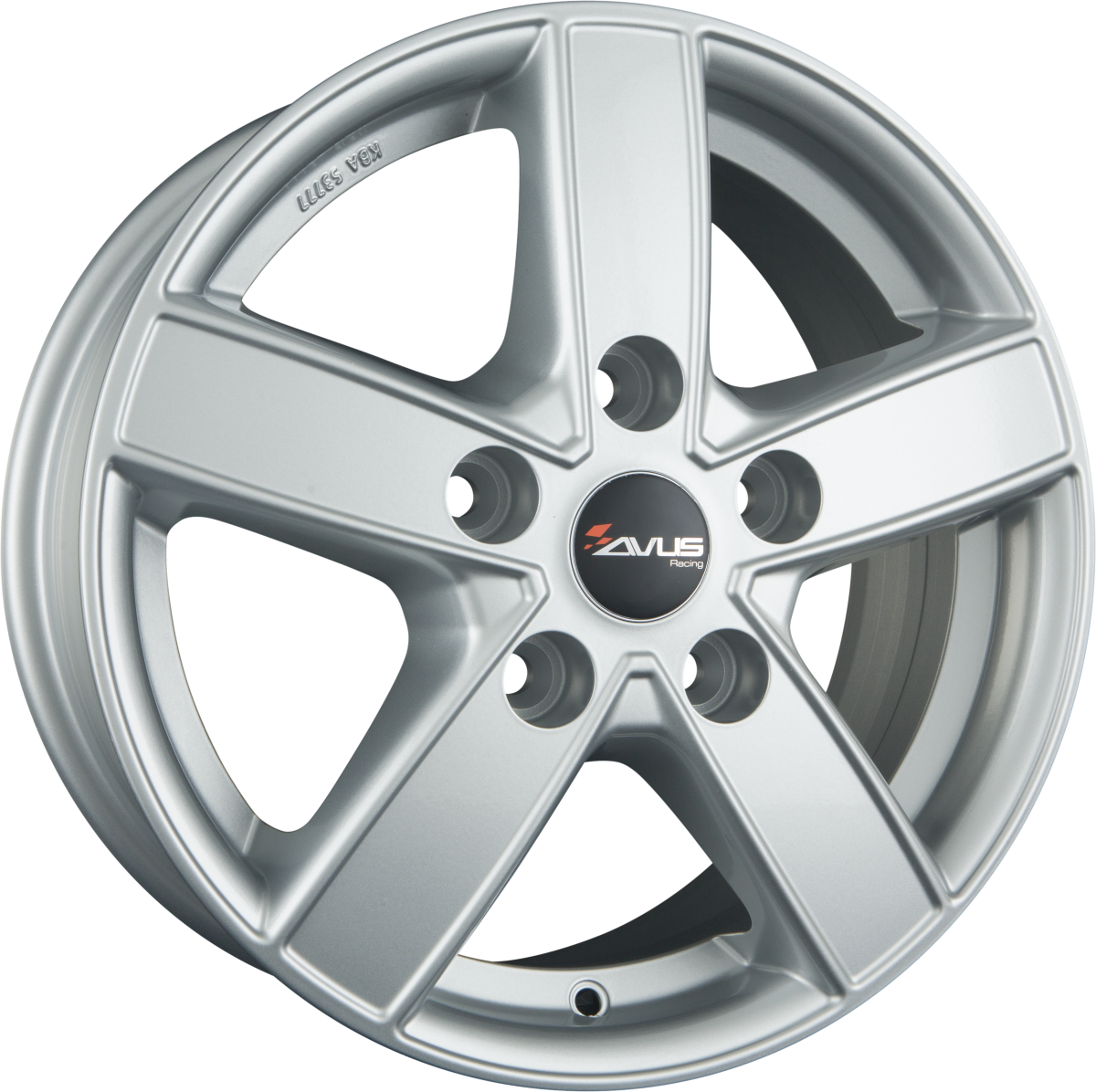 Avus Racing AC-V51 Hyper Silver Alufelge 7x17 Zoll ET45 LK 5x108 ML65.1 – Bild 2