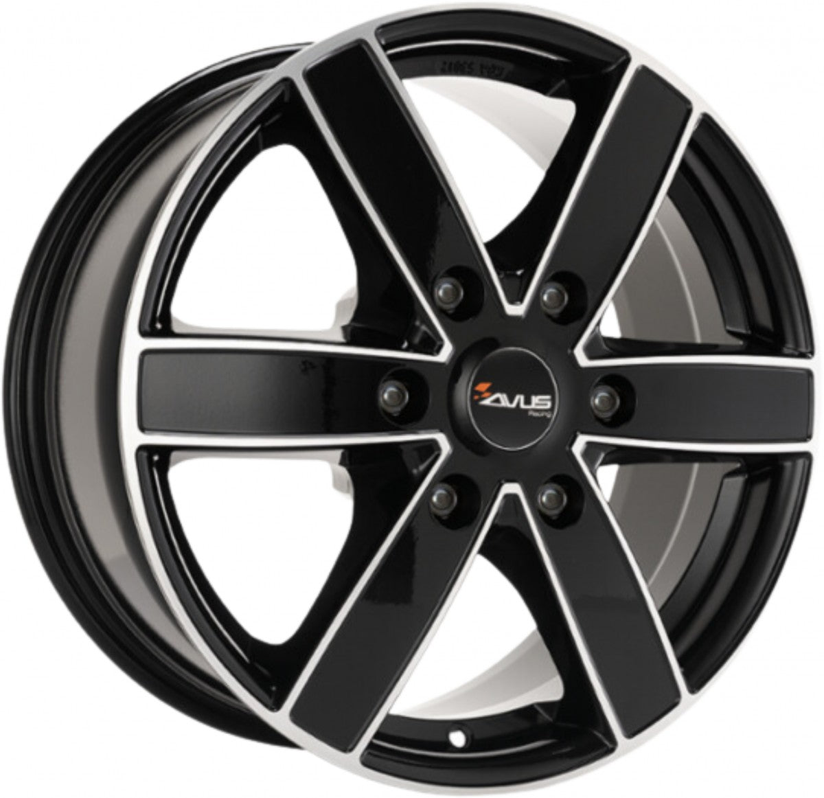 Avus Racing AC-V61 black polished 7.5x17 ET38 - LK6/139.7 ML67.1