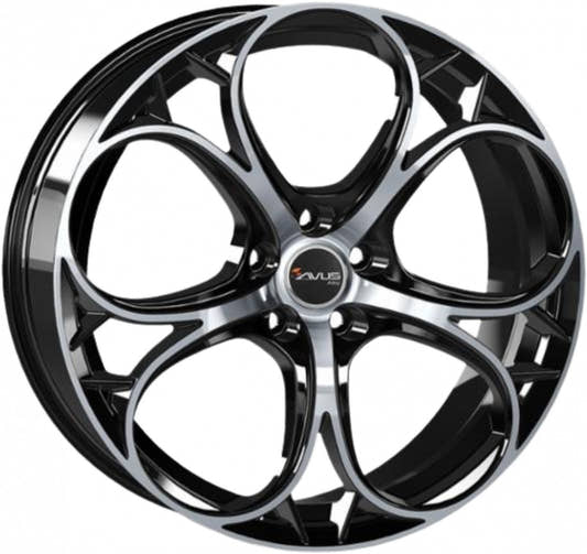 Avus Racing AC-520 black polished 9x19 ET34 - LK5/110 ML65.1