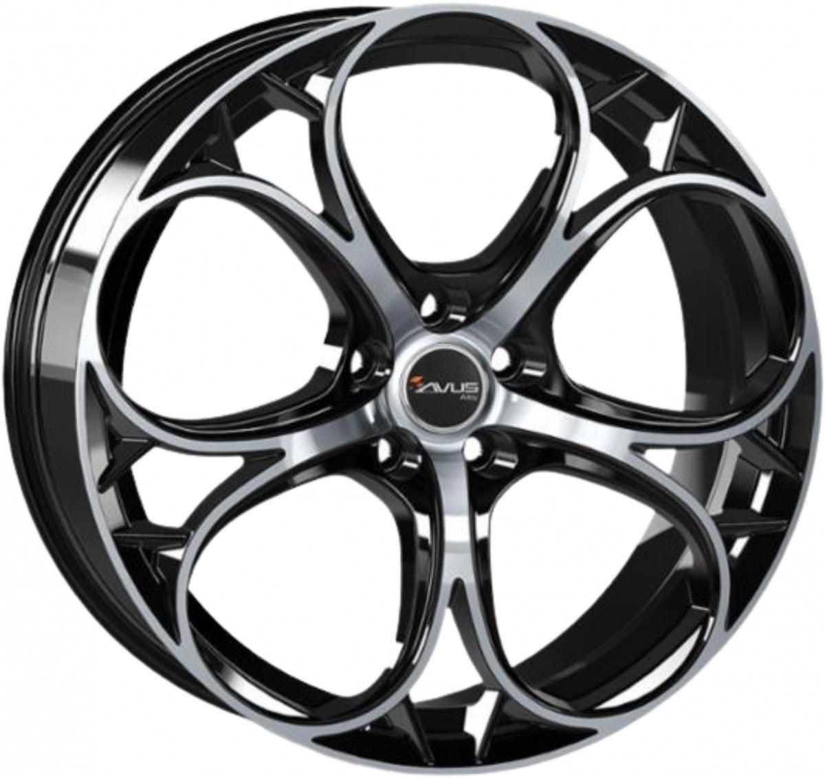 Avus Racing AC-520 black polished 9x19 ET34 - LK5/110 ML65.1