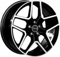 Avus Racing AC-519 black polished Alufelge 7x17 Zoll ET35 LK 5x114.3 ML73.1