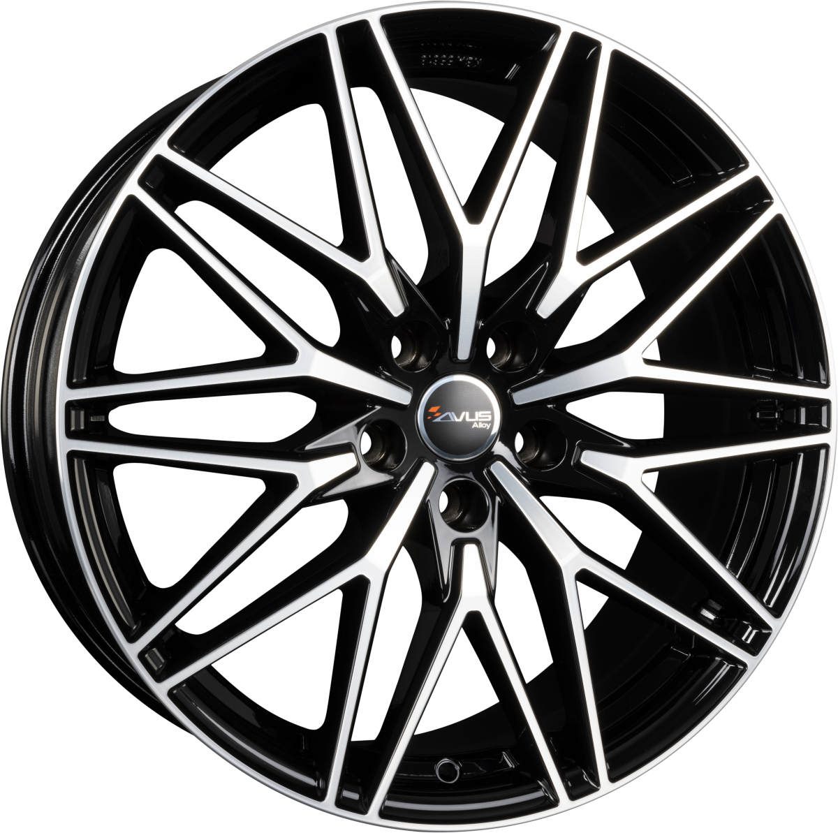 Avus Racing AC-MB6 Black Polished Alufelge 8x19 Zoll ET50 LK 5x112 ML66.6 – Bild 2