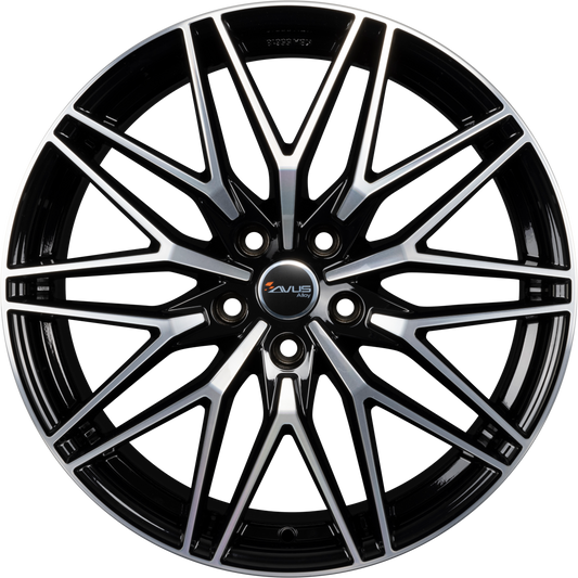 Avus Racing AC-MB6 Black Polished Alufelge 8x18 Zoll ET29 LK 5x112 ML66.6