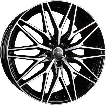 Avus Racing AC-MB6 Black Polished Alufelge 8x19 Zoll ET39.5 LK 5x130 ML66.6 – Bild 2