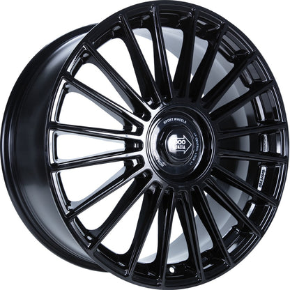 1000 Miglia MM1022 gloss black 8.5x20 ET30 - LK5/112 ML73.1