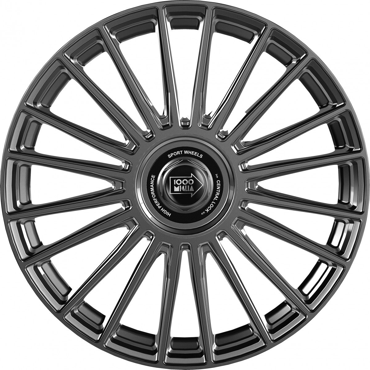 1000 Miglia MM1022 gloss anthracite 8x18 ET45 - LK5/108 ML73.1