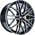 1000 Miglia MM1023 black polished 8.5x20 ET45 - LK5/108 ML73.1