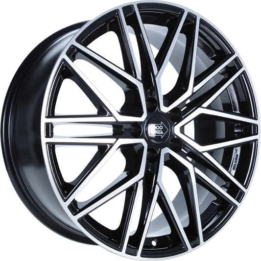 1000 Miglia MM1023 black polished 8.5x20 ET45 - LK5/108 ML73.1