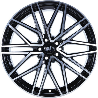 1000 Miglia MM1023 black polished 8.5x20 ET45 - LK5/108 ML73.1