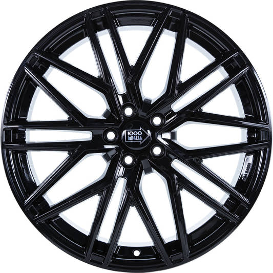 1000 Miglia MM1023 gloss black 8x19 ET30 - LK5/112 ML66.6