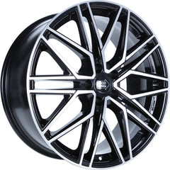 1000 Miglia MM1023 black polished Alufelge 8x19 Zoll ET45 LK 5x108 ML73.1