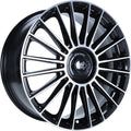 1000 Miglia MM1022 black polished Alufelge 8x18 Zoll ET33 LK 5x110 ML65.1
