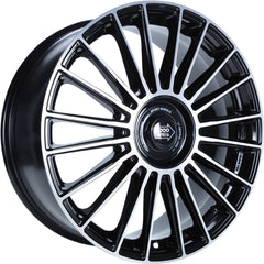 1000 Miglia MM1022 black polished Alufelge 8.5x20 Zoll ET30 LK 5x110 ML65.1