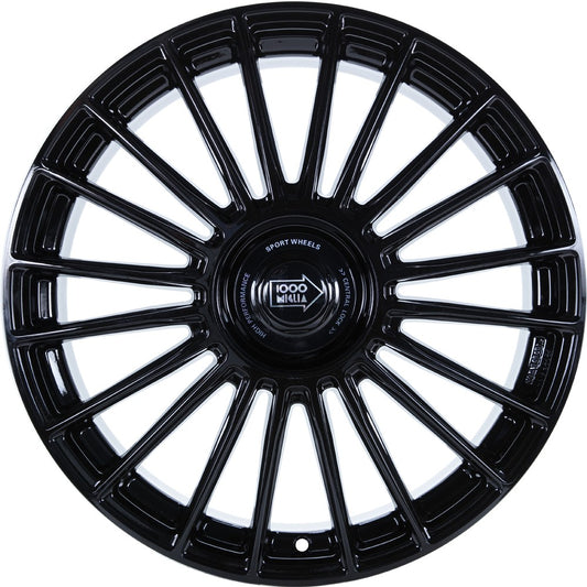 1000 Miglia MM1022 gloss black 8.5x20 ET35 - LK5/112 ML73.1