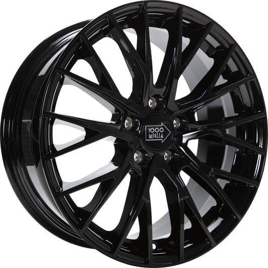 1000 Miglia MM1009 gloss black 8x18 ET40 - LK5/108 ML72.2