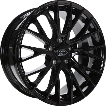 1000 Miglia MM1009 gloss black 8x18 ET45 - LK5/114.3 ML79.5