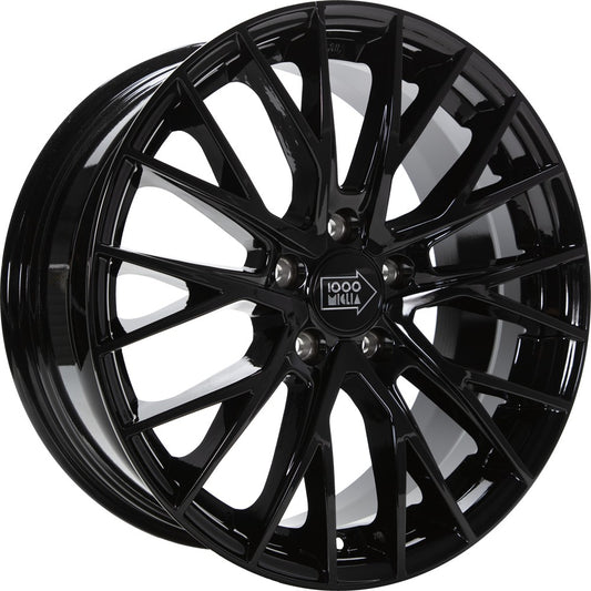 1000 Miglia MM1009 gloss black 8x18 ET45 - LK5/114.3 ML79.5
