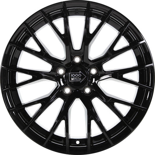 1000 Miglia MM1009 gloss black 8x18 ET45 - LK5/114.3 ML79.5