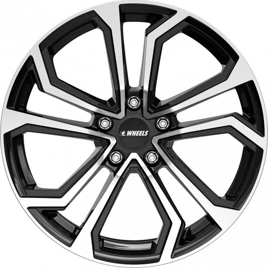 itWheels Ella gloss black polished Alufelge 7.5x17 Zoll ET40 LK 5x114.3 ML73.1 – Bild 2
