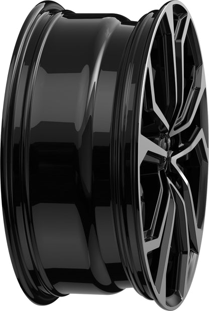 itWheels Ella gloss black polished Alufelge 8x18 Zoll ET45 LK 5x114.3 ML73.1 – Bild 6