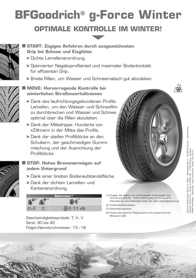 BF Goodrich G Force Winter XL 3PMSF DOT21 205/60 R15 95H DOT DOT21 – Bild 4