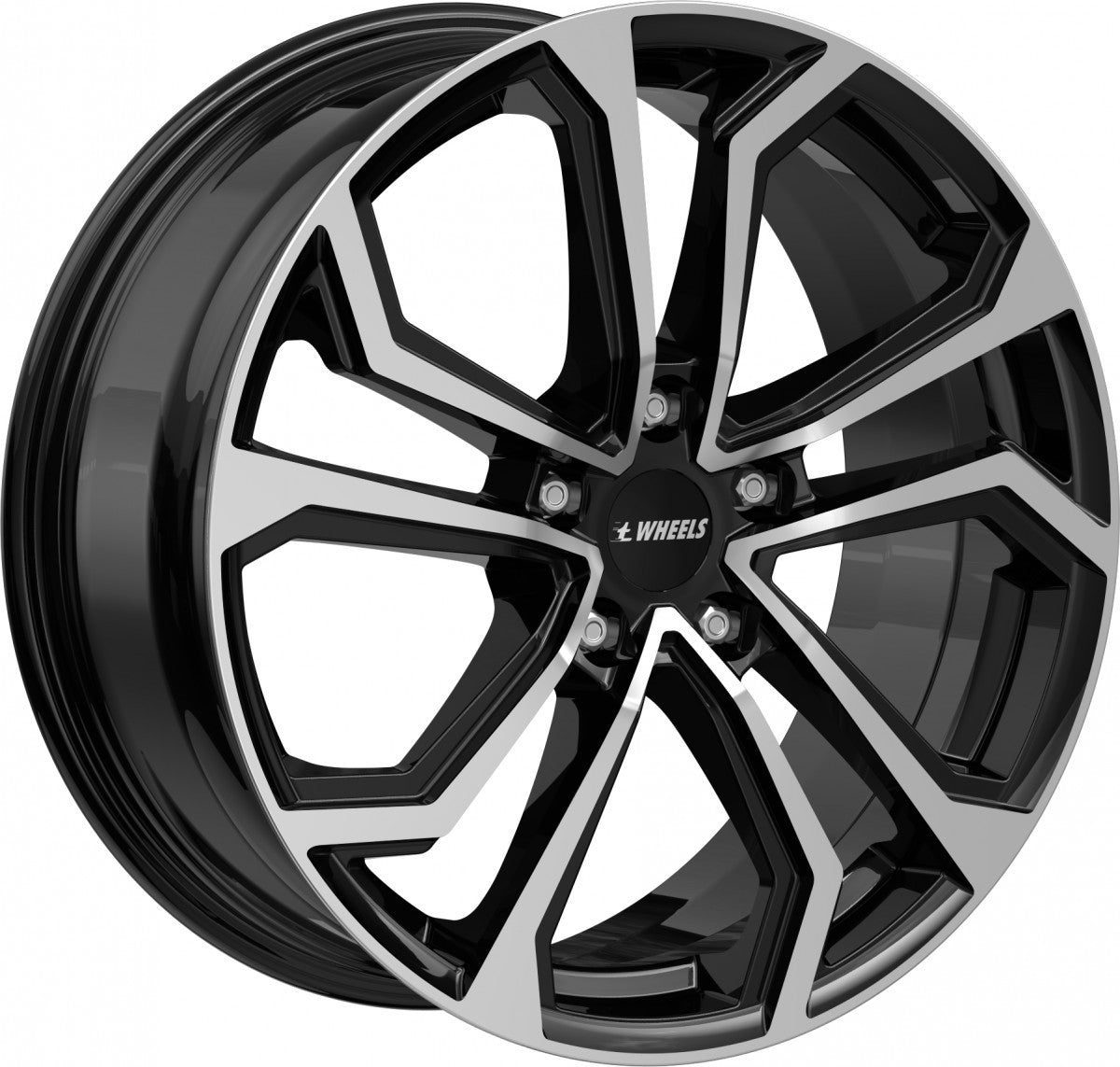 itWheels Ella gloss black polished Alufelge 8x18 Zoll ET45 LK 5x112 ML66.5 – Bild 3