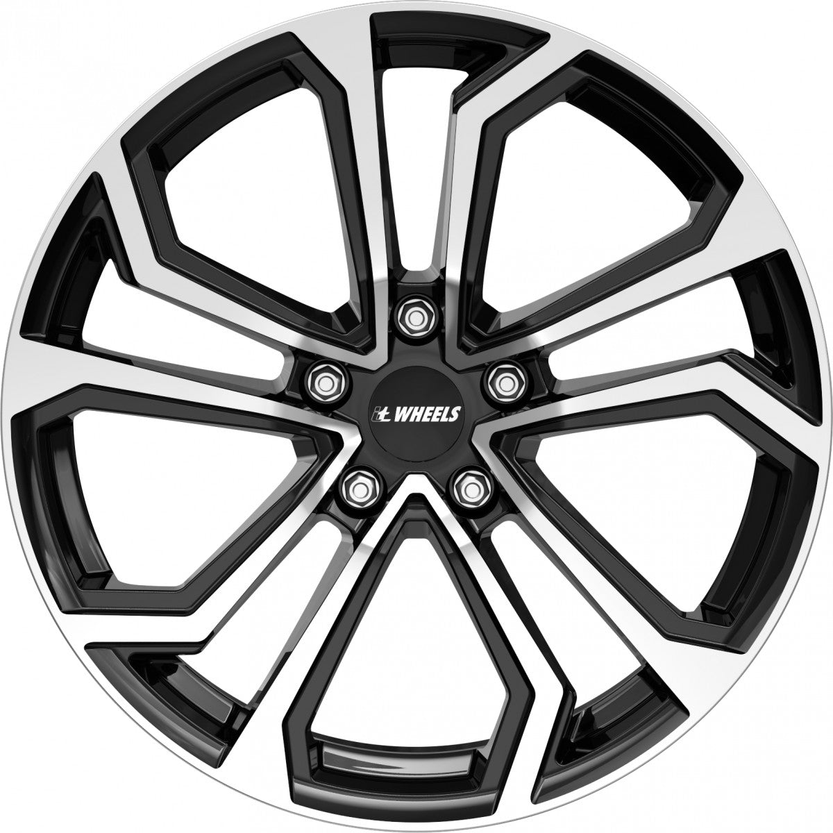 itWheels Ella gloss black polished Alufelge 6.5x16 Zoll ET38 LK 5x100 ML57.1 – Bild 2