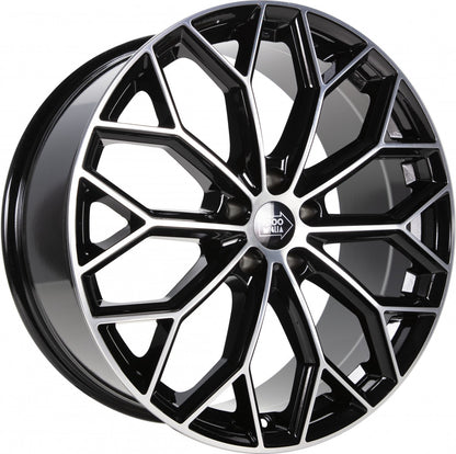 1000 Miglia MM1030 gloss black polished 8x18 ET45 - LK5/112 ML66.5