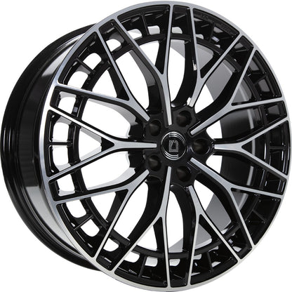 1000 Miglia Aero Power gloss black polished 8x20 ET30 - LK5/112 ML66.5