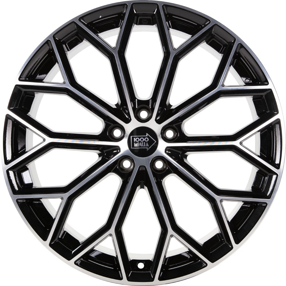1000 Miglia MM1030 gloss black polished 8x18 ET45 - LK5/108 ML73.1