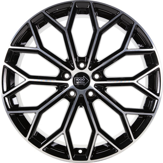 1000 Miglia MM1030 gloss black polished 8x18 ET45 - LK5/108 ML73.1