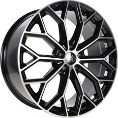 1000 Miglia MM1030 gloss black polished Alufelge 7.5x17 Zoll ET45 LK 5x108 ML73.1