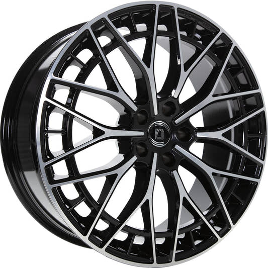 1000 Miglia Aero Power gloss black polished 9x20 ET45 - LK5/112 ML66.5
