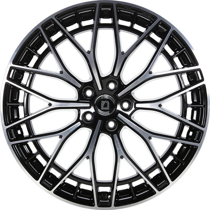 1000 Miglia Aero Power gloss black polished 9x20 ET45 - LK5/112 ML66.5