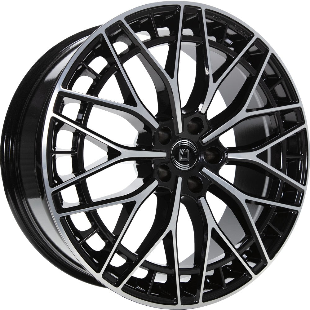 1000 Miglia Aero Power gloss black polished 8x19 ET30 - LK5/112 ML66.5