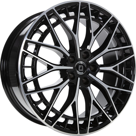 1000 Miglia Aero Power gloss black polished 8x18 ET30 - LK5/112 ML66.5