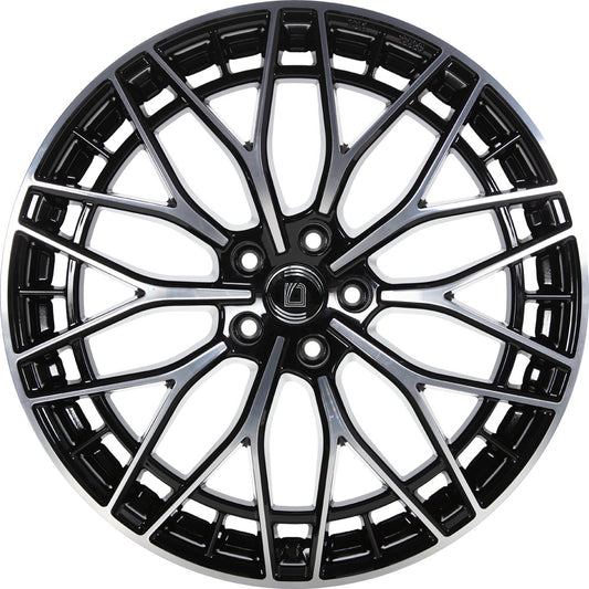 1000 Miglia Aero Power gloss black polished 8x18 ET30 - LK5/112 ML66.5