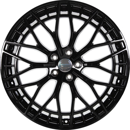 1000 Miglia Aero Power gloss black 8x18 ET45 - LK5/112 ML66.5