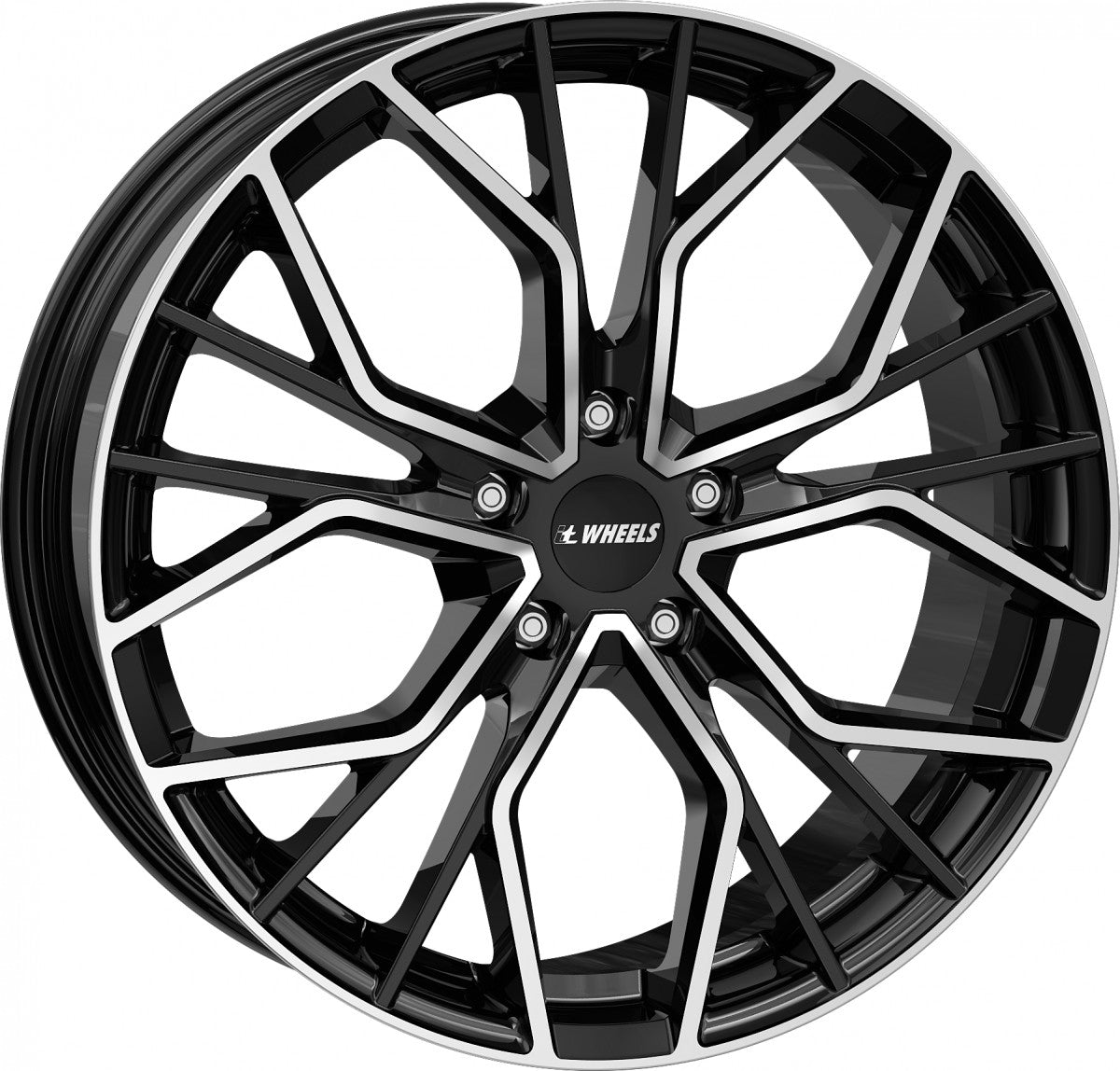 itWheels Tiara gloss black polished Alufelge 8.5x20 Zoll ET45 LK 5x112 ML66.5