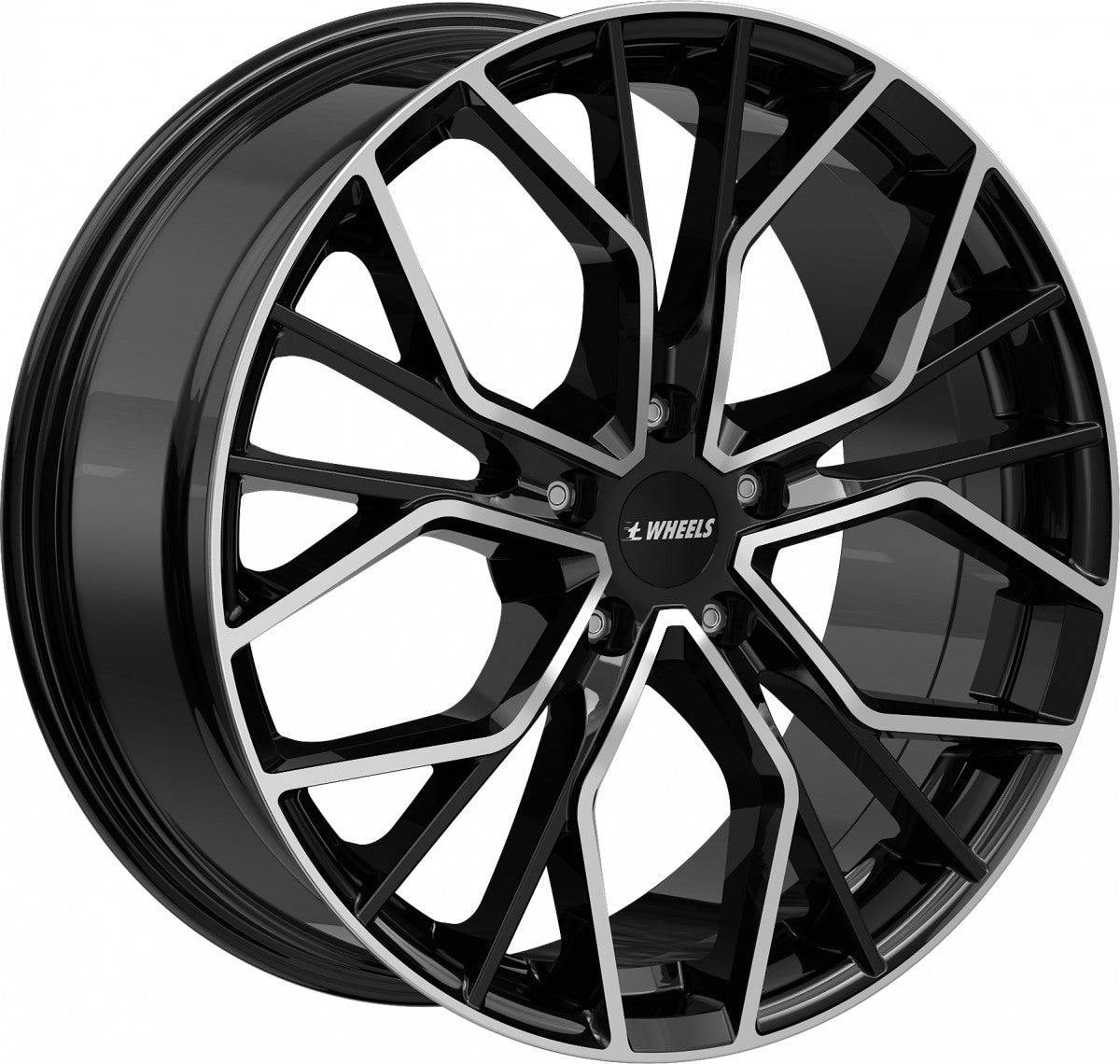 itWheels Tiara gloss black polished Alufelge 8.5x20 Zoll ET45 LK 5x112 ML66.5 – Bild 3