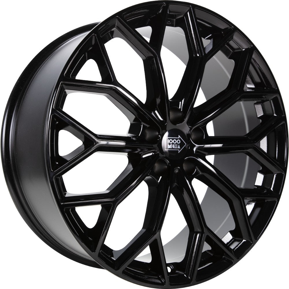 1000 Miglia MM1030 gloss black 7.5x17 ET30 - LK5/110 ML65.1