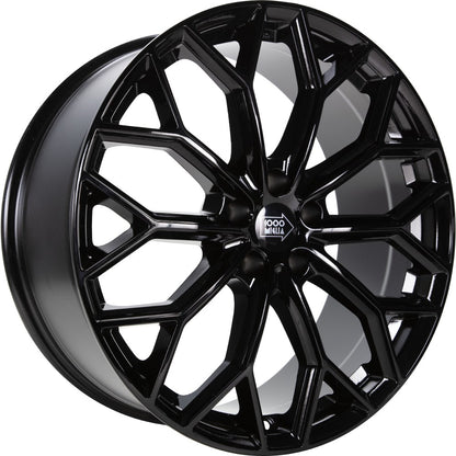 1000 Miglia MM1030 gloss black 7.5x17 ET30 - LK5/110 ML65.1