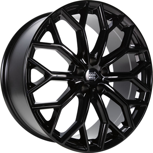 1000 Miglia MM1030 gloss black 7.5x17 ET30 - LK5/110 ML65.1